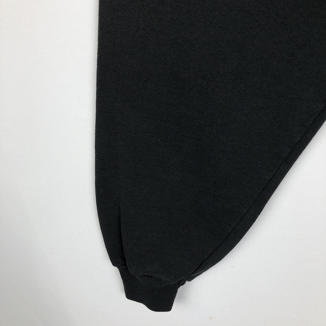 90'S Jerzees Plain Blank Sweatshirt Trainer Made in USA Men's Size L Vintage cotton black type Vintage Second Hand