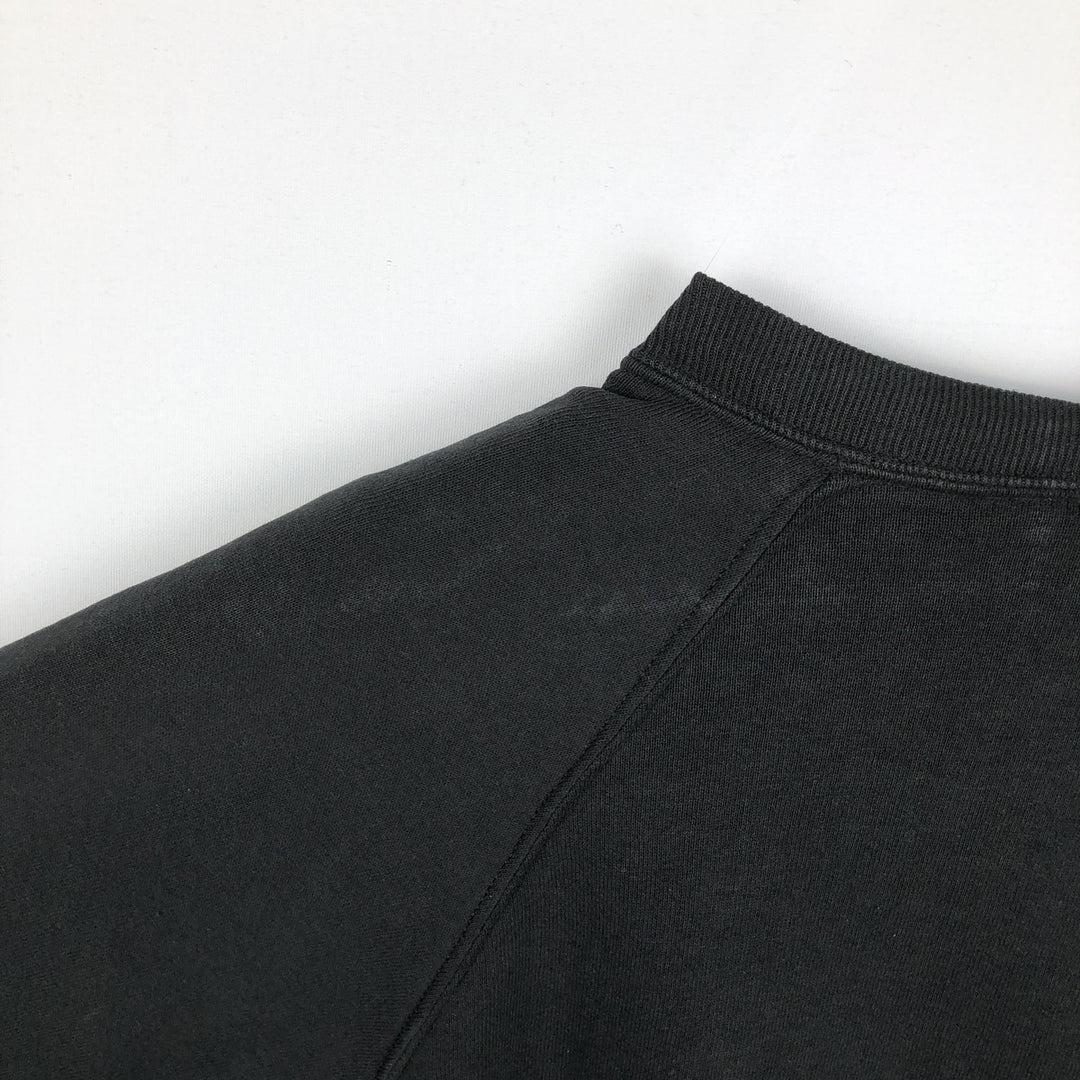 90'S Jerzees Plain Blank Sweatshirt Trainer Made in USA Men's Size L Vintage cotton black type Vintage Second Hand