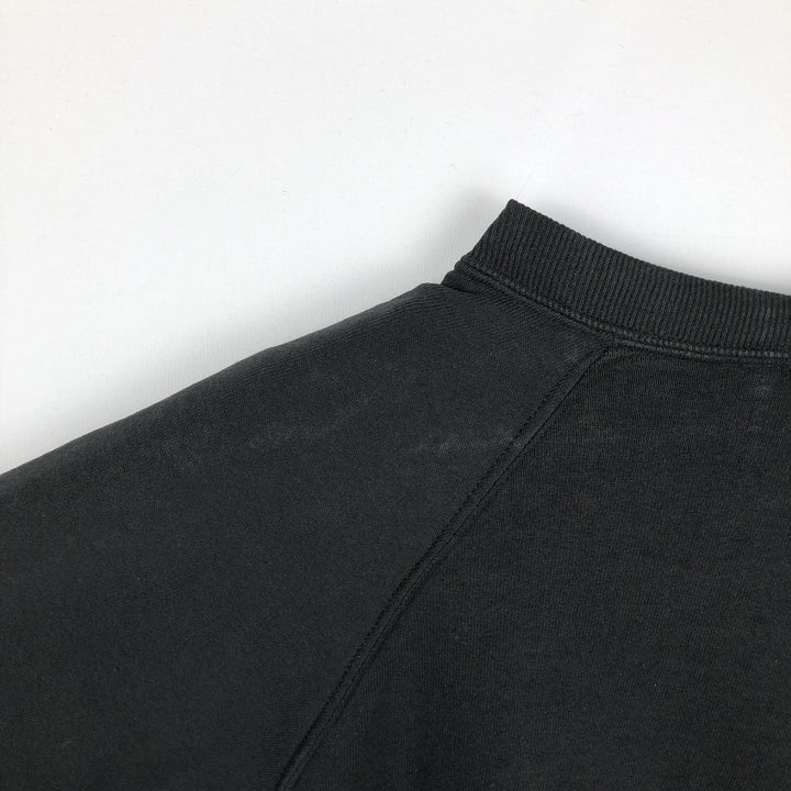 90'S Jerzees Plain Blank Sweatshirt Trainer Made in USA Men's Size L Vintage cotton black type Vintage Second Hand