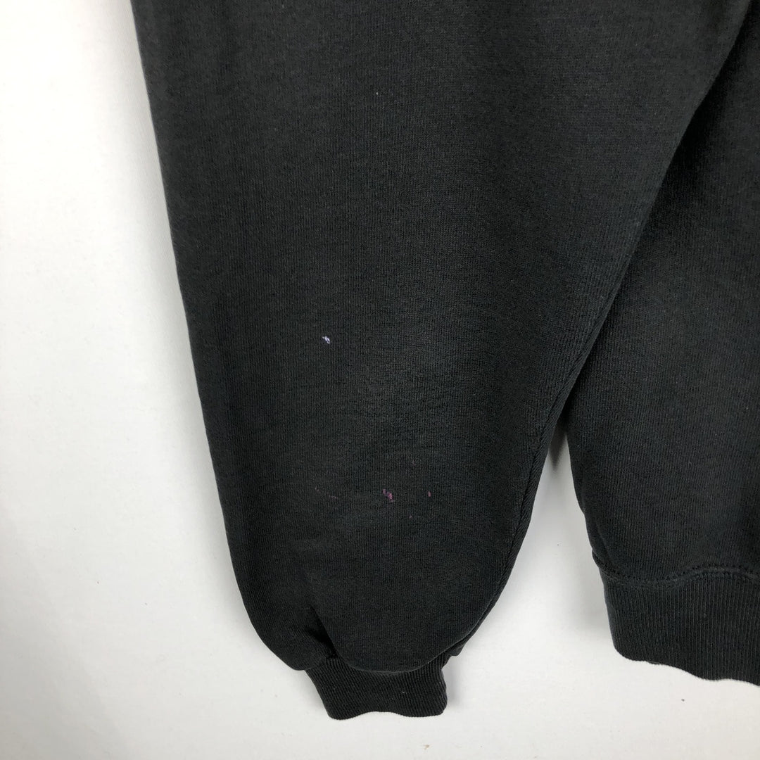 90'S Jerzees Plain Blank Sweatshirt Trainer Made in USA Men's Size L Vintage cotton black type Vintage Second Hand