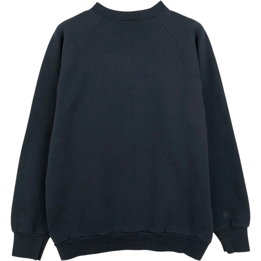 90'S Fruit of the Loom plain blank sweatshirt, made in the USA, men's size L, vintage cotton black type Vintage Second Hand