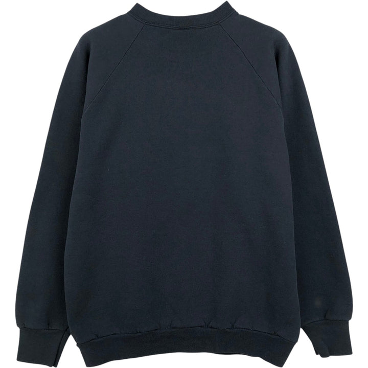 90'S Fruit of the Loom plain blank sweatshirt, made in the USA, men's size L, vintage cotton black type Vintage Second Hand