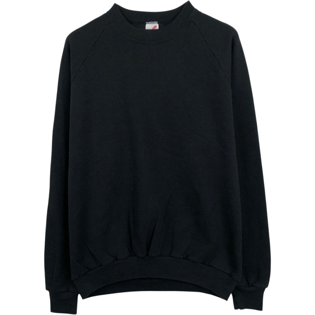 Vintage 1980'S Jerzees plain blank sweatshirt, made in the USA, men's size XL cotton black type Vintage Second Hand