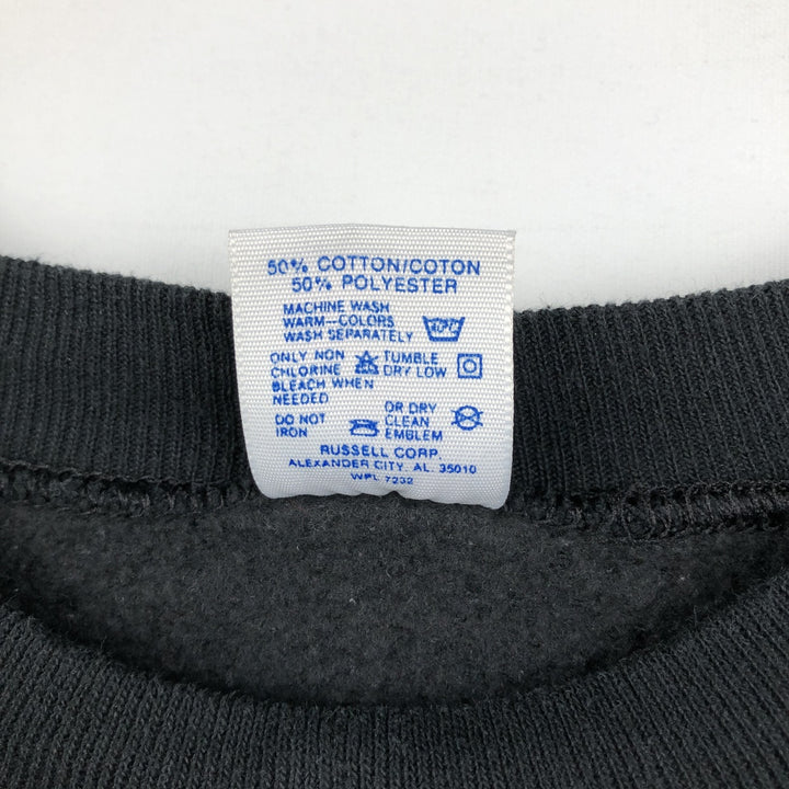 Vintage 1980'S Jerzees plain blank sweatshirt, made in the USA, men's size XL cotton black type Vintage Second Hand