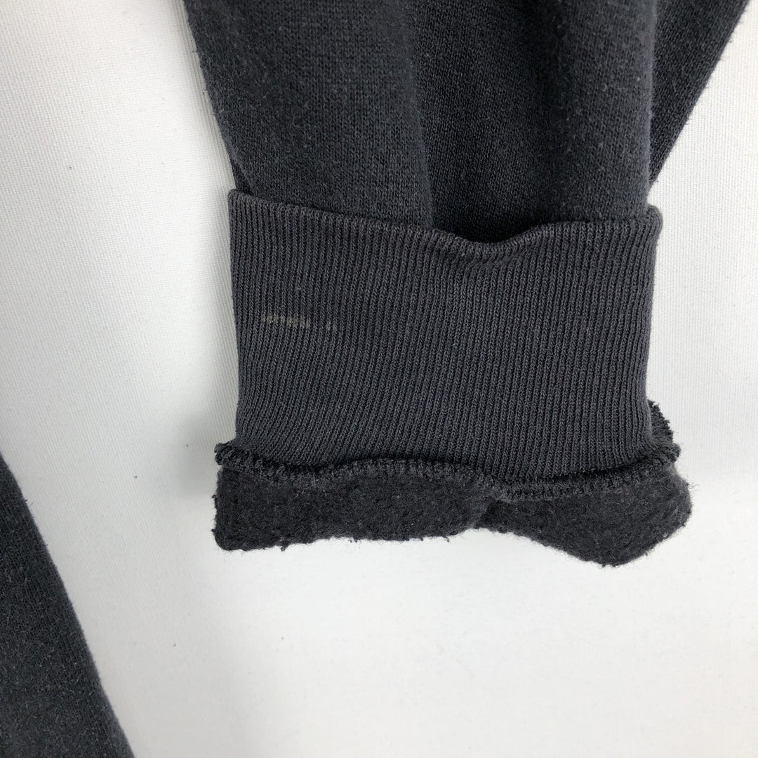 90'S TULTEX plain blank sweatshirt, made in USA, men's size L, vintage cotton black type Vintage Second Hand