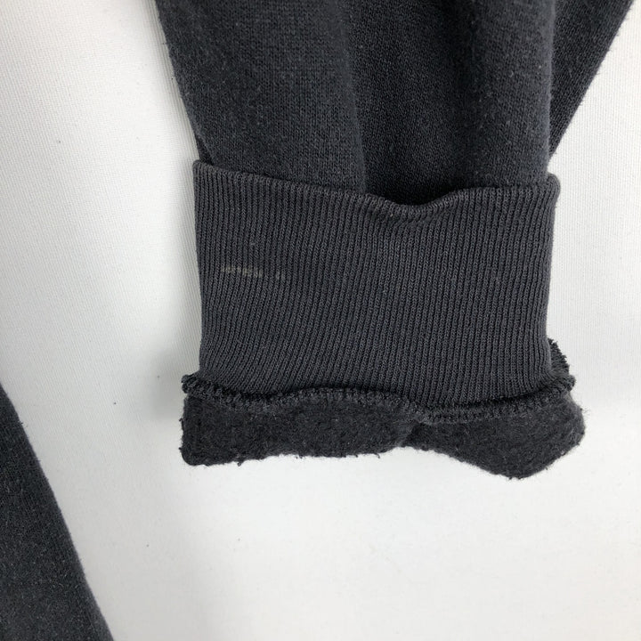 90'S TULTEX plain blank sweatshirt, made in USA, men's size L, vintage cotton black type Vintage Second Hand