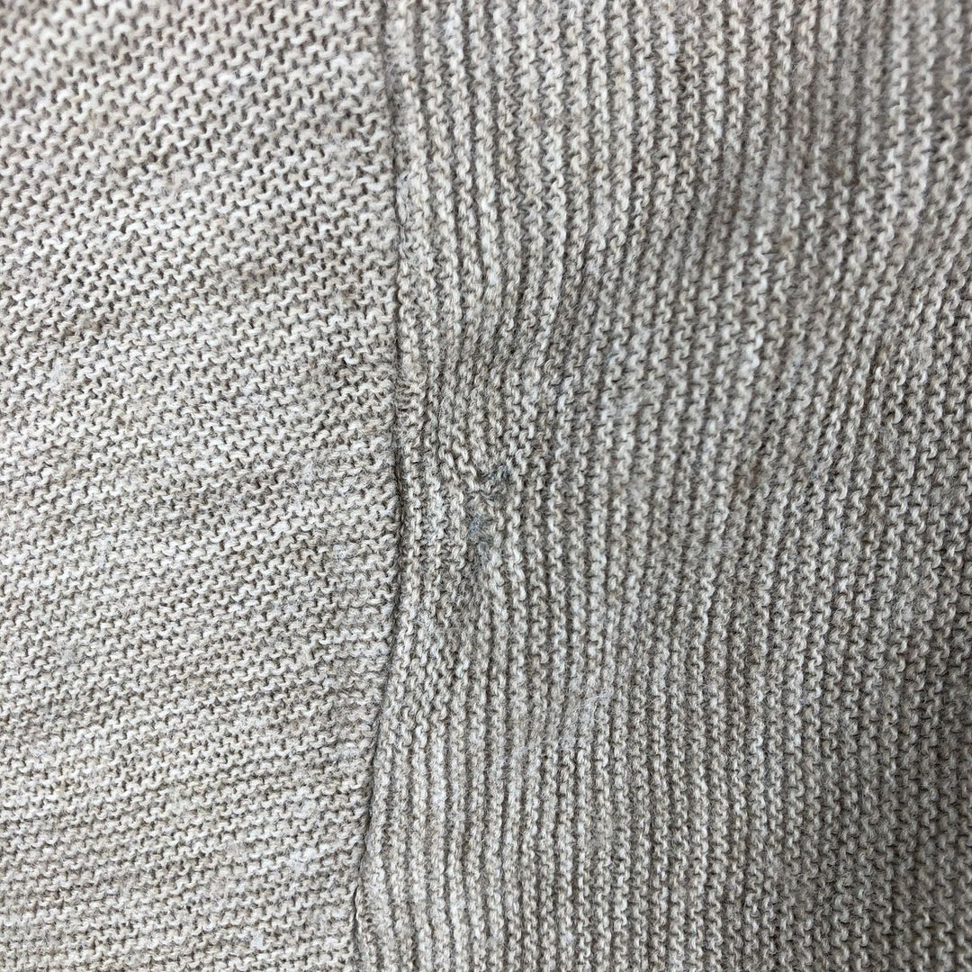 90'S IZOD Acrylic Knit Cardigan, Made in USA, Men's Size S (Equivalent), Vintage acrylic Khaki type Vintage Second Hand