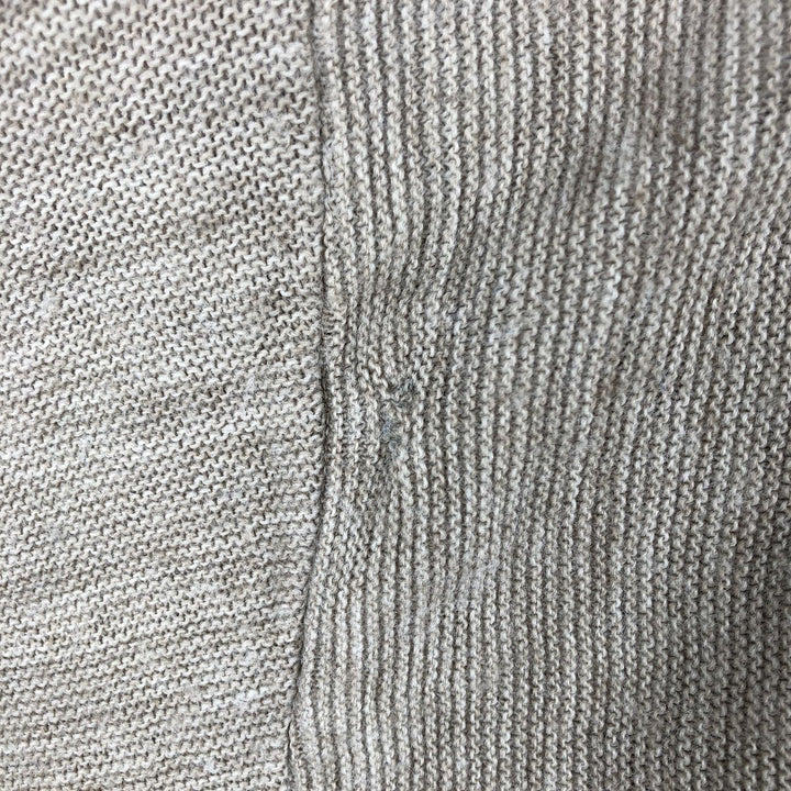 90'S IZOD Acrylic Knit Cardigan, Made in USA, Men's Size S (Equivalent), Vintage acrylic Khaki type Vintage Second Hand