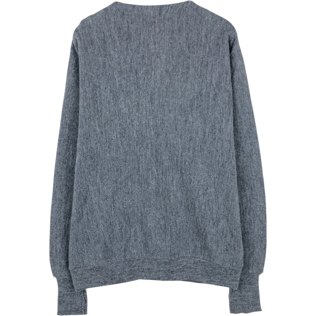 Buckingham Acrylic Knit Cardigan, Made in USA, Men's Size XL Oron Acrylic gray type Vintage Second Hand