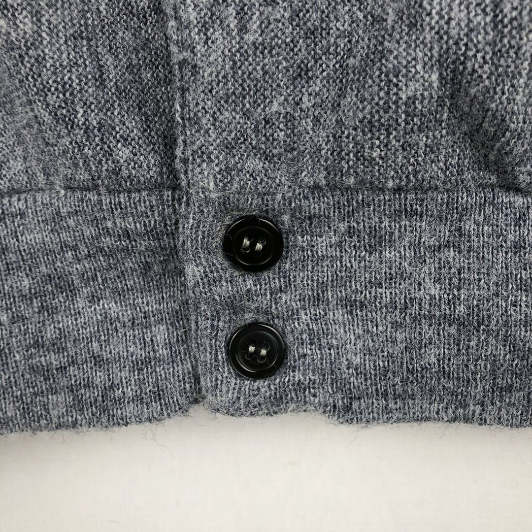 Buckingham Acrylic Knit Cardigan, Made in USA, Men's Size XL Oron Acrylic gray type Vintage Second Hand