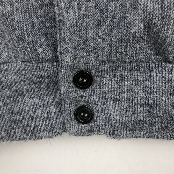 Buckingham Acrylic Knit Cardigan, Made in USA, Men's Size XL Oron Acrylic gray type Vintage Second Hand