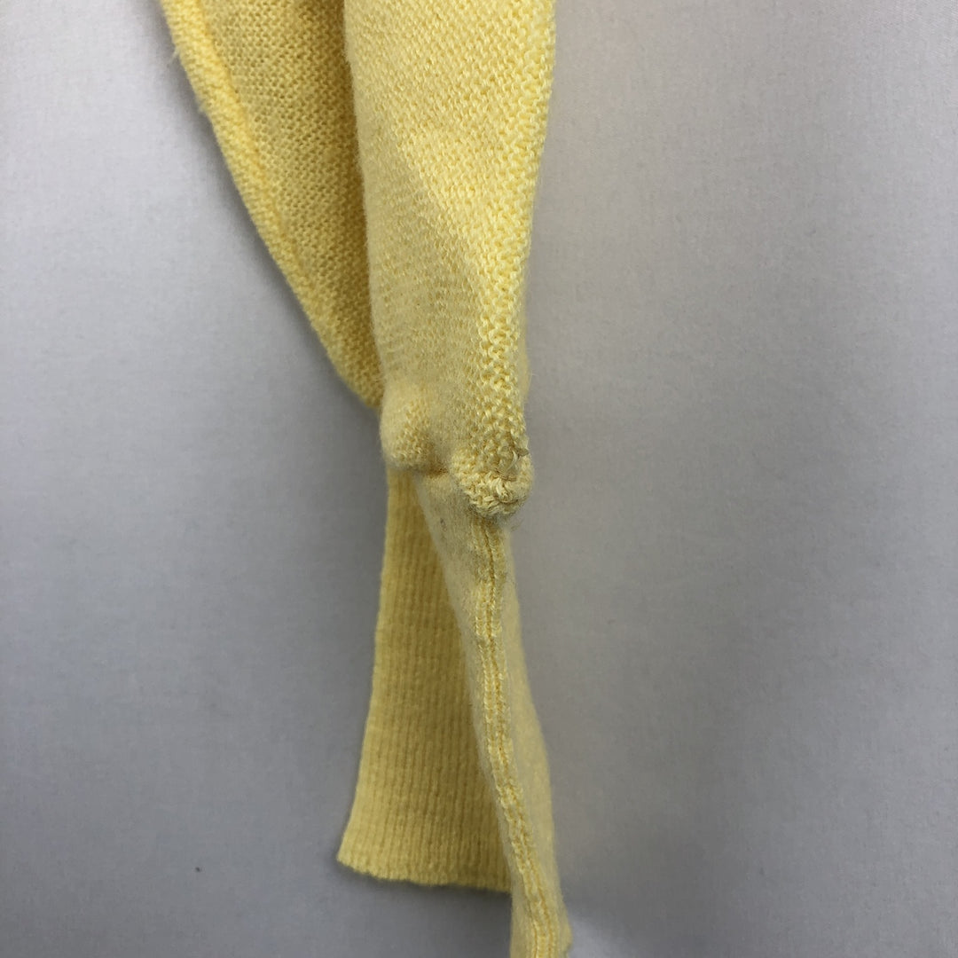 Vintage 80'S Jantzen acrylic knit cardigan, made in the USA, size M for men Oron Acrylic yellow type Vintage Second Hand