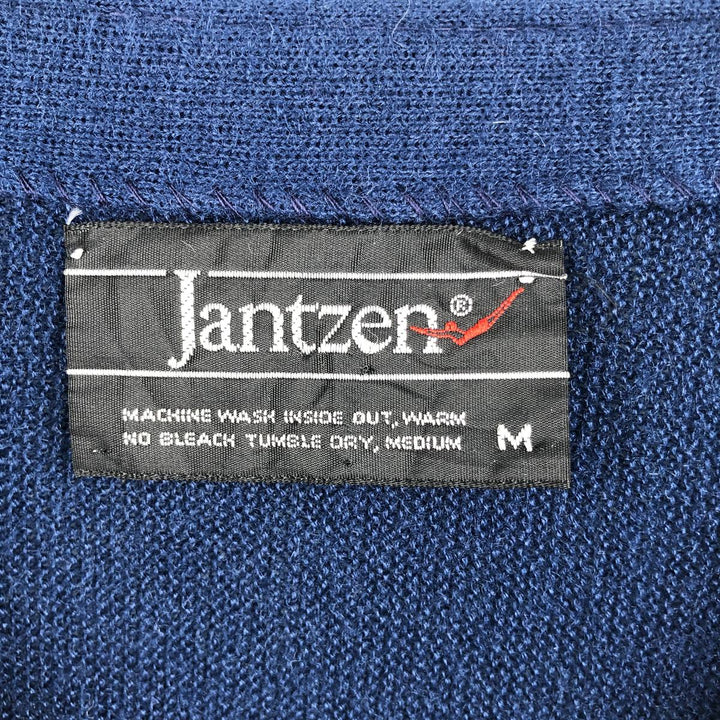 1990'S Jantzen knit cardigan, men's size M equivalent, vintage. unclear Navy blue Vintage Second Hand