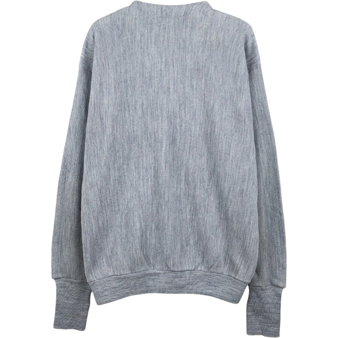 1990'S Van Heusen Editions by Van Heusen knit cardigan, made in the USA, men's size L equivalent, vintage. acrylic gray type Vintage Second Hand