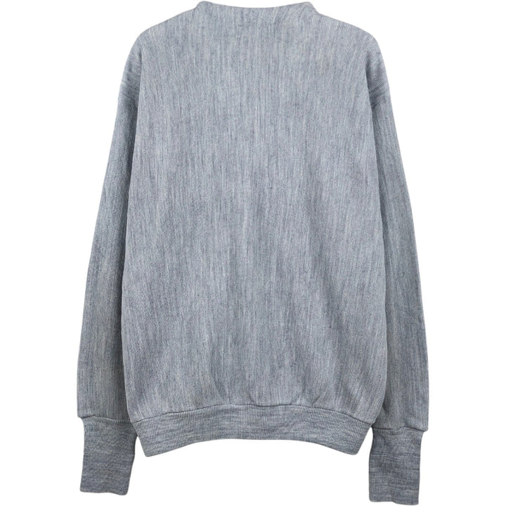 1990'S Van Heusen Editions by Van Heusen knit cardigan, made in the USA, men's size L equivalent, vintage. acrylic gray type Vintage Second Hand