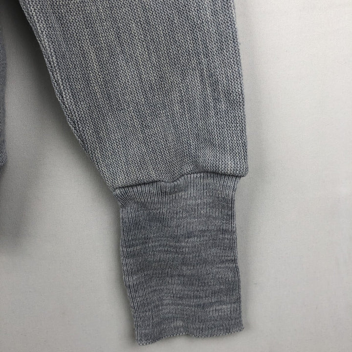 1990'S Van Heusen Editions by Van Heusen knit cardigan, made in the USA, men's size L equivalent, vintage. acrylic gray type Vintage Second Hand
