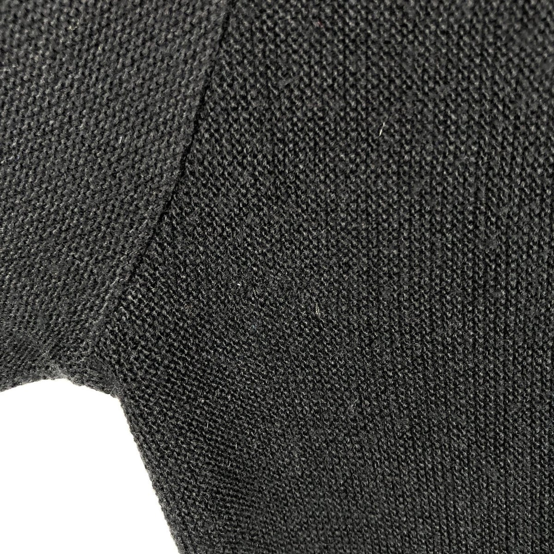 Vintage 90'S IZOD acrylic knit cardigan, made in the USA, size L, men's acrylic black type Vintage Second Hand