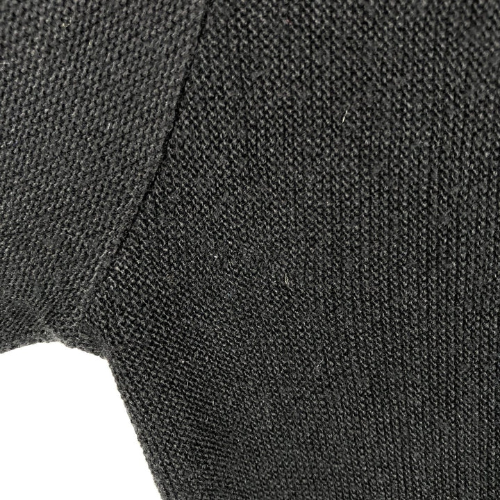 Vintage 90'S IZOD acrylic knit cardigan, made in the USA, size L, men's acrylic black type Vintage Second Hand