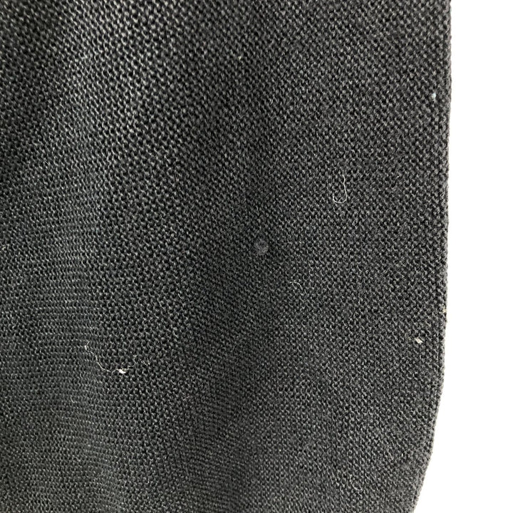 Vintage 90'S IZOD acrylic knit cardigan, made in the USA, size L, men's acrylic black type Vintage Second Hand