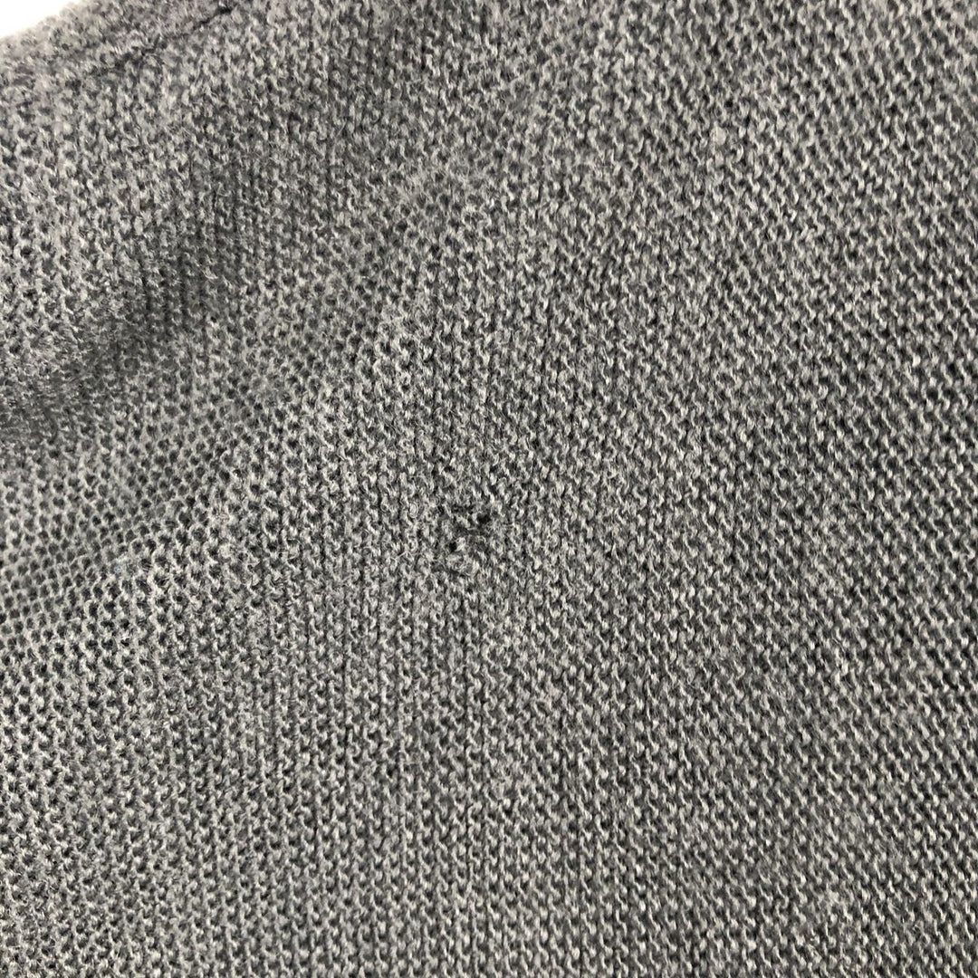 Vintage 90'S IZOD knit cardigan, made in the USA, men's size XL unclear Charcoal Vintage Second Hand
