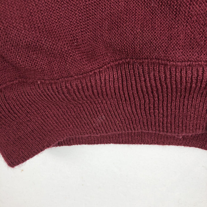 90'S Classics by Palmland Acrylic Knit Cardigan, Made in USA, Men's XL equivalent, Vintage acrylic Red type red-purple Vintage Second Hand