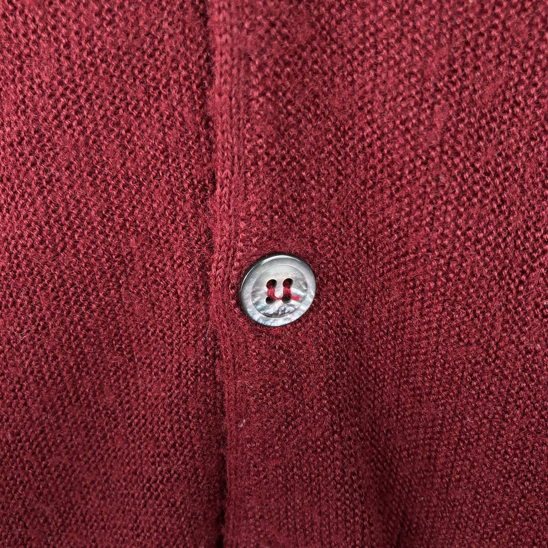 Vintage 1980'S Puritan acrylic knit cardigan, made in the USA, size L, men's Oron Acrylic red type Vintage Second Hand
