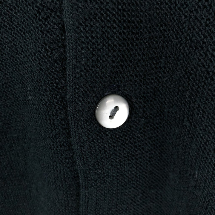 90'S PENGUIN SPORTS Acrylic Knit Cardigan, Made in USA, Men's Size L (approx.), Vintage acrylic black type Vintage Second Hand
