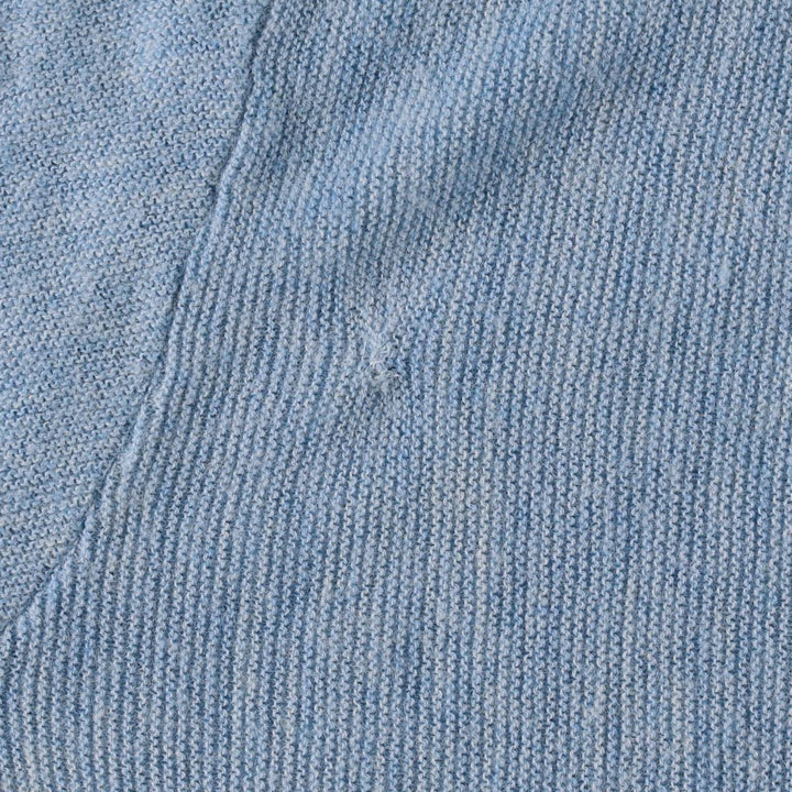 Vintage 1980'S Jantzen acrylic knit cardigan, made in the USA, size L, men's Oron Acrylic Blue type light blue Vintage Second Hand