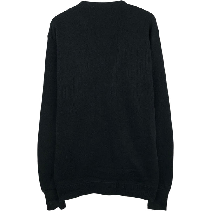 Cypress Links Acrylic Knit Cardigan, Made in USA, Men's Size L acrylic black type Vintage Second Hand
