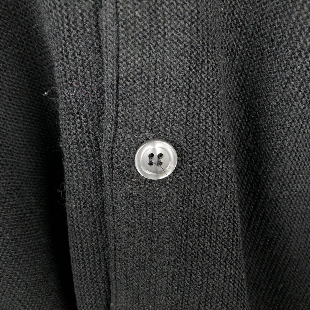 Cypress Links Acrylic Knit Cardigan, Made in USA, Men's Size L acrylic black type Vintage Second Hand