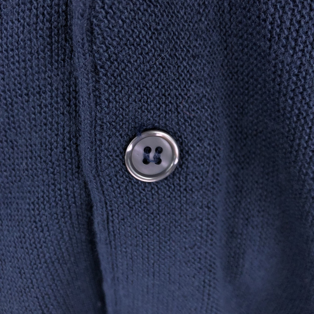 Munsingwear Grand Slam Acrylic Knit Cardigan, Made in USA, Men's XL equivalent. acrylic navy blue type Vintage Second Hand