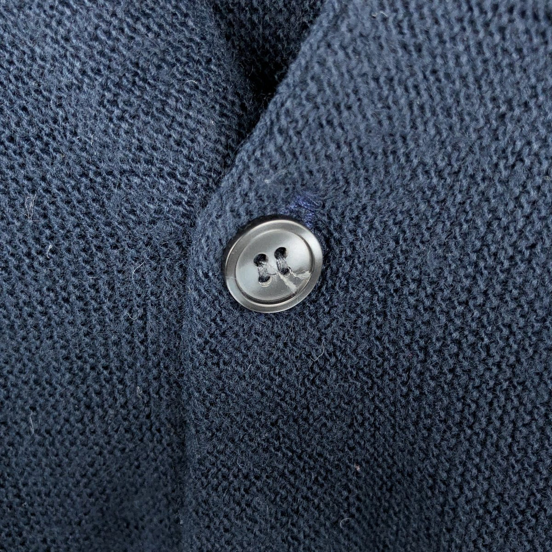 90'S Arrow Tournament acrylic knit cardigan, made in the USA, men's size L, vintage acrylic navy blue type Vintage Second Hand