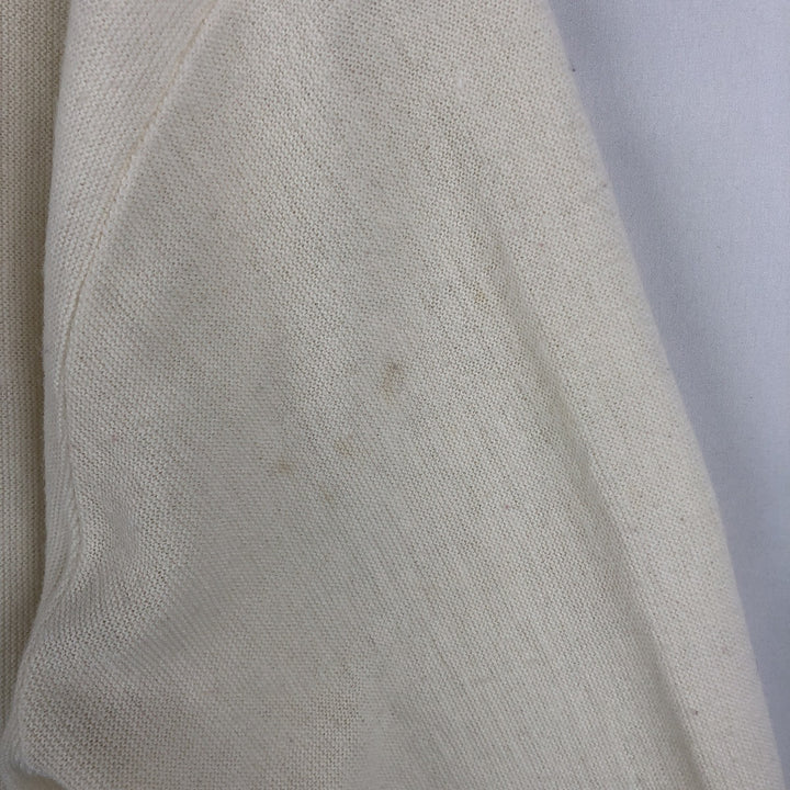 1980'S Arnold Palmer by Robert Bruce Acrylic Knit Cardigan, Made in USA, Men's Size L (approx.), Vintage Oron Acrylic unbleached Vintage Second Hand