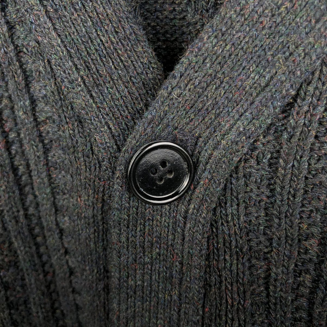 90'S Haggar Acrylic x Cotton Knit Cardigan, Made in USA, Men's Size XL (Equivalent), Vintage cotton black type Vintage Second Hand