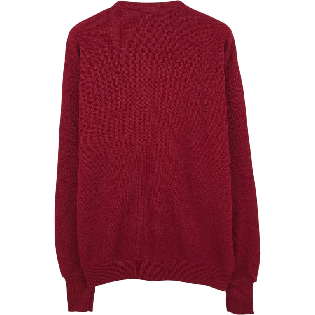 CLASSICS knit cardigan, made in USA, men's size L equivalent, vintage. unclear red type Vintage Second Hand