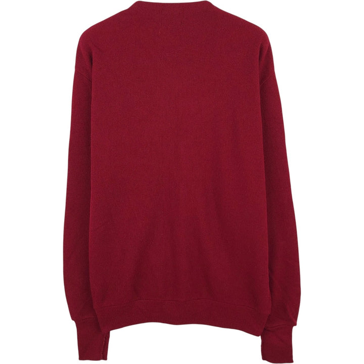 CLASSICS knit cardigan, made in USA, men's size L equivalent, vintage. unclear red type Vintage Second Hand