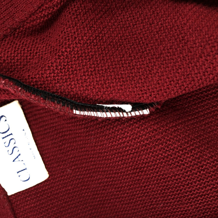 CLASSICS knit cardigan, made in USA, men's size L equivalent, vintage. unclear red type Vintage Second Hand