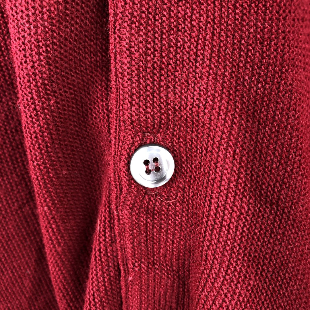 CLASSICS knit cardigan, made in USA, men's size L equivalent, vintage. unclear red type Vintage Second Hand