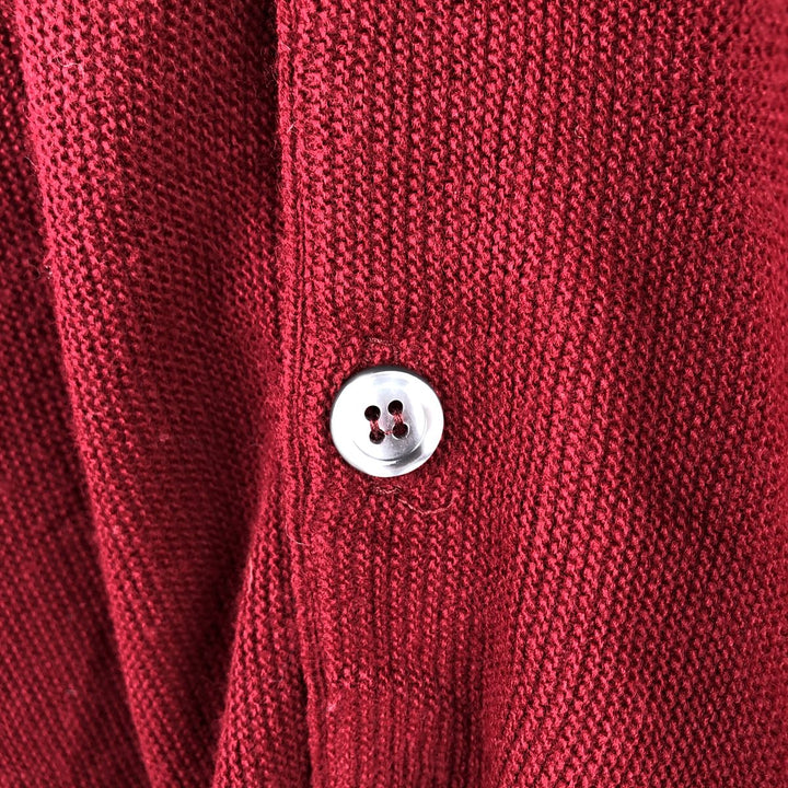 CLASSICS knit cardigan, made in USA, men's size L equivalent, vintage. unclear red type Vintage Second Hand