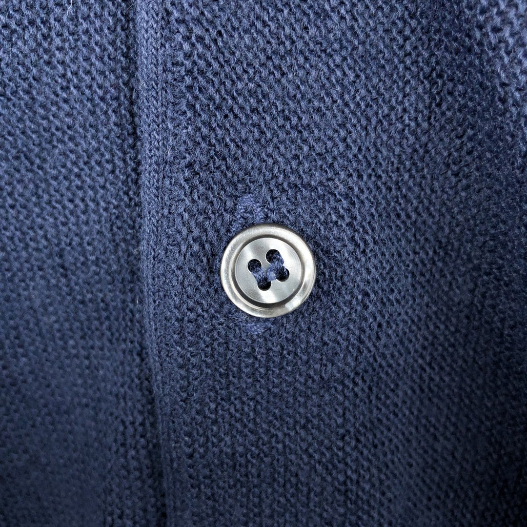 90'S ParFour Acrylic Knit Cardigan, Made in USA, Men's XL equivalent, Vintage acrylic navy blue type Vintage Second Hand