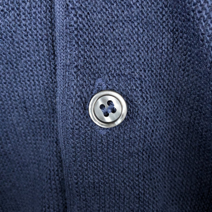 90'S ParFour Acrylic Knit Cardigan, Made in USA, Men's XL equivalent, Vintage acrylic navy blue type Vintage Second Hand