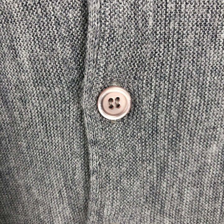 Vintage 90'S Jantzen acrylic knit cardigan, made in the USA, men's size XL unclear gray type Vintage Second Hand