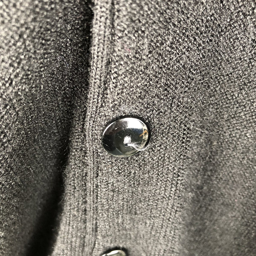 1970'S ROBERT BRUCE Arnold Palmer Acrylic Knit Cardigan, Made in USA, Men's Size L (approx.), Vintage Oron Acrylic black type Vintage Second Hand