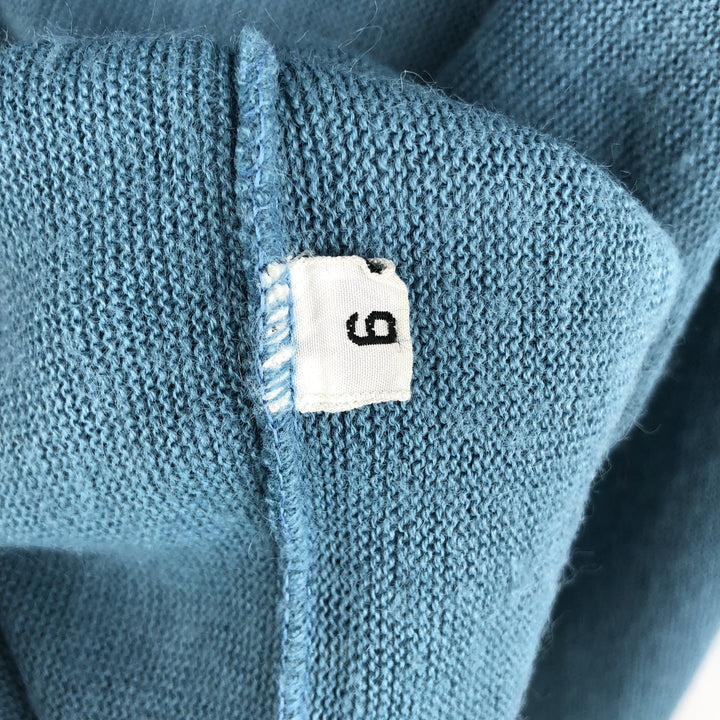 The Emporium California acrylic knit cardigan, men's size XL (equivalent), vintage. Oron Acrylic Blue type light blue Vintage Second Hand