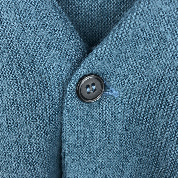 The Emporium California acrylic knit cardigan, men's size XL (equivalent), vintage. Oron Acrylic Blue type light blue Vintage Second Hand