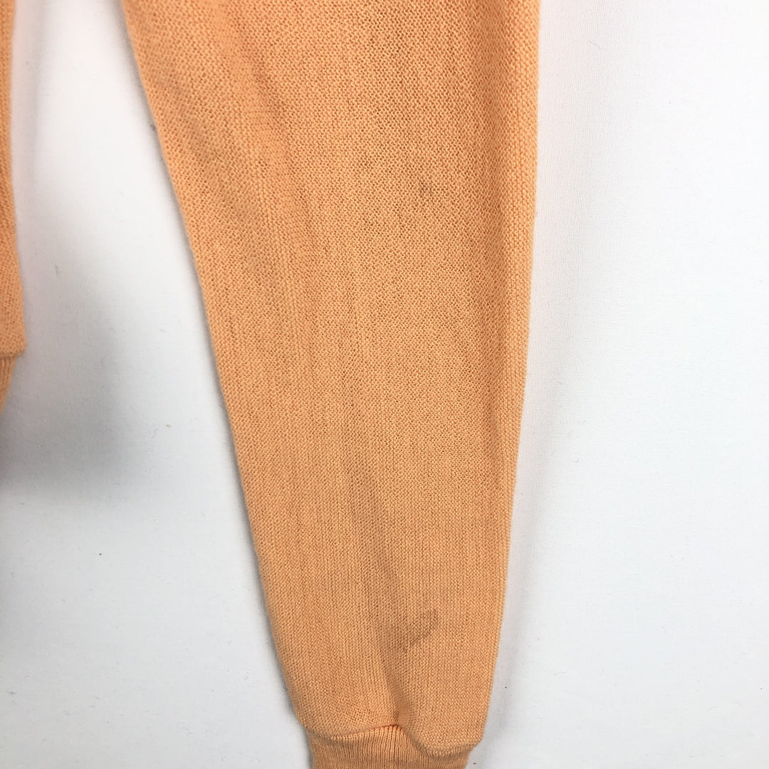 TOWN CRAFT JCPenney Acrylic Knit Cardigan, Men's Size M (approx.) Oron Acrylic orange type Vintage Second Hand