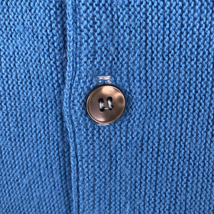 70'S CAMPUS Acrylic Knit Cardigan, Made in USA, Men's Size M (approx.), Vintage acrylic Blue type light blue Vintage Second Hand