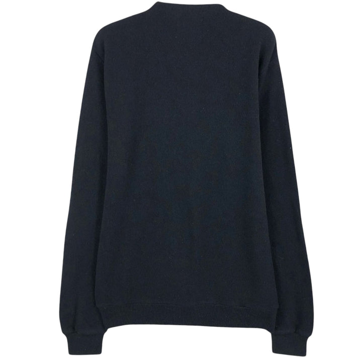 1970'S KING ROAD Sears Acrylic Knit Cardigan, Men's Size S (approx.), Vintage Oron Acrylic navy blue type Vintage Second Hand