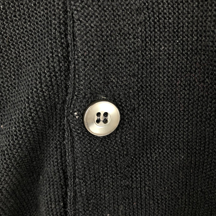 1970'S KING ROAD Sears Acrylic Knit Cardigan, Men's Size S (approx.), Vintage Oron Acrylic navy blue type Vintage Second Hand