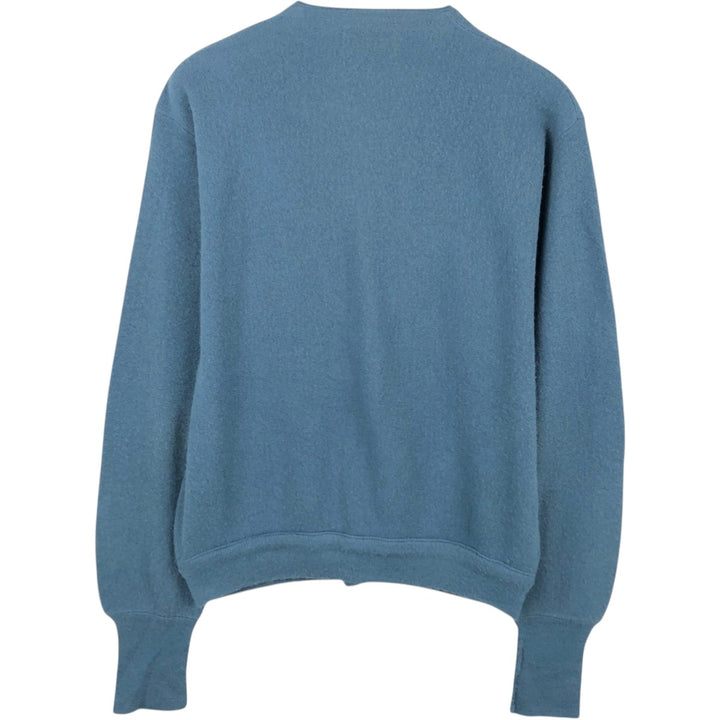 1970'S JEFFLINKS Acrylic Knit Cardigan, Made in USA, Men's Size L (approx.), Vintage Oron Acrylic blue type Vintage Second Hand